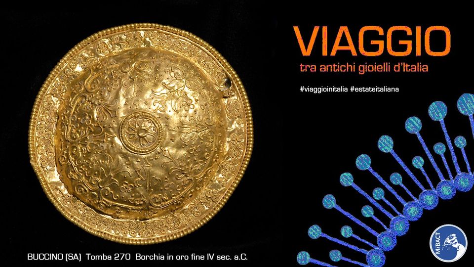 Viaggio tra i gioielli. Borchia in oro fine IV sec a. C. Tomba 270